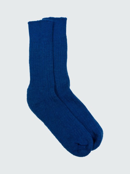 Azure Blue Last Long Ribbed Sock Finisterre
