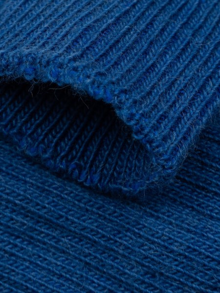 Azure Blue Last Long Ribbed Sock Finisterre
