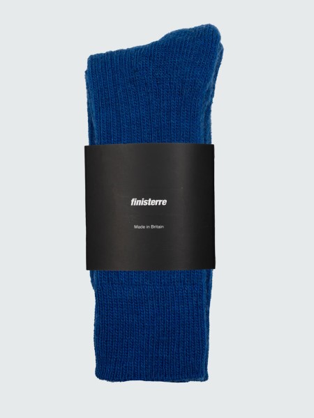 Azure Blue Last Long Ribbed Sock Finisterre