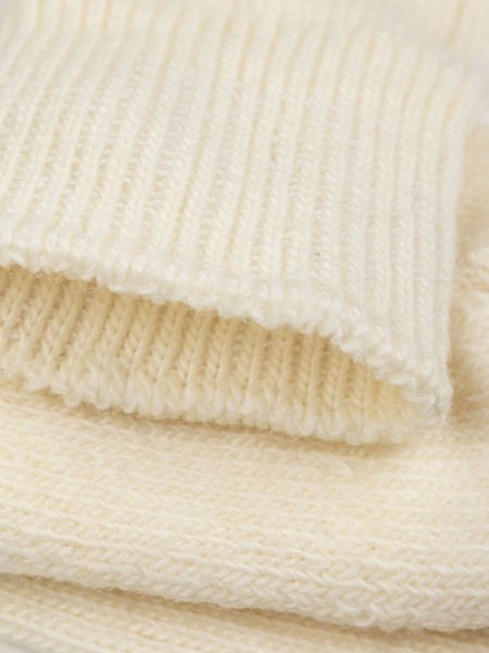 Last Long Ribbed Sock Finisterre Ecru