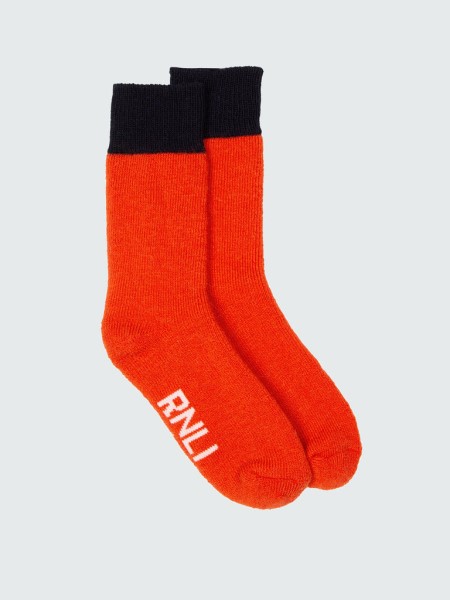 Dark Flame/Navy RNLI Boot Sock Finisterre