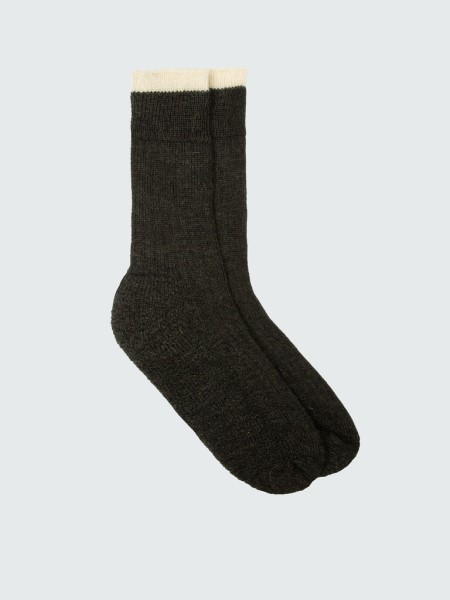 Bosun Sock Khaki/Ecru Finisterre