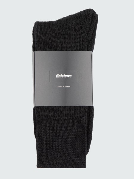 Black Last Long Ribbed Sock Finisterre