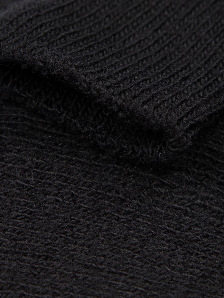 Black Last Long Ribbed Sock Finisterre