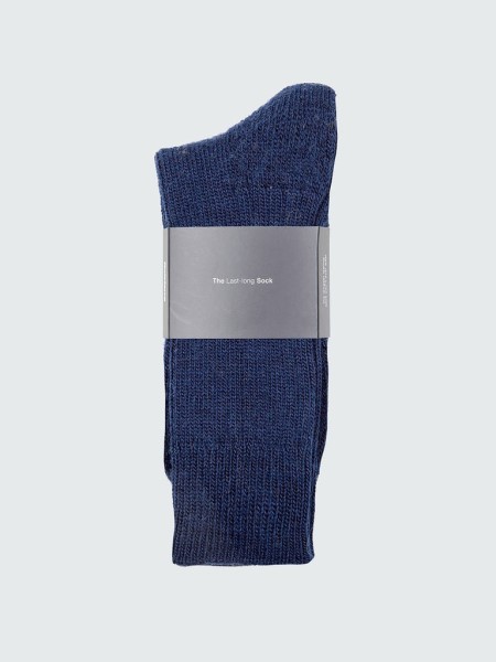 Navy Finisterre Last Long Ribbed Sock