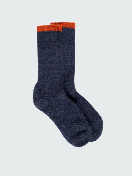 Navy/Dark Flame Finisterre Bosun Sock