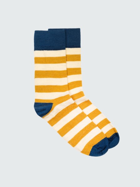 Finisterre Beeswax/Ecru/Kingfisher Last Long Original Sock