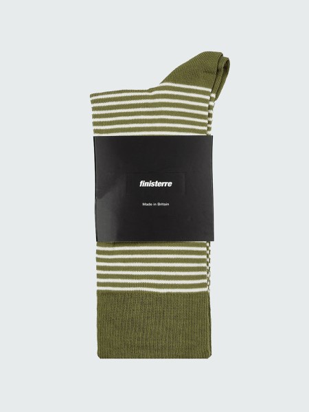 Finisterre Holm Sock Green Stripe