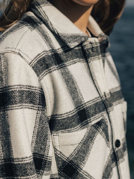 Daven Overshirt Ecru/Black Finisterre