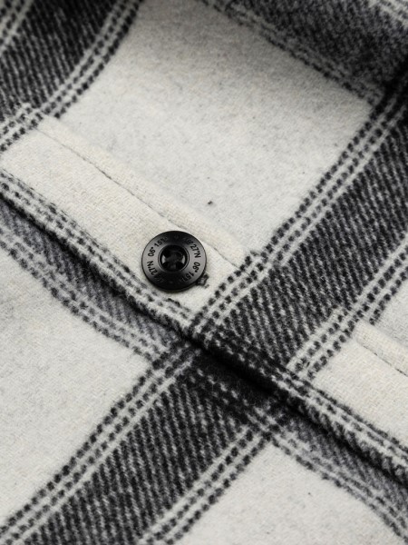 Daven Overshirt Ecru/Black Finisterre