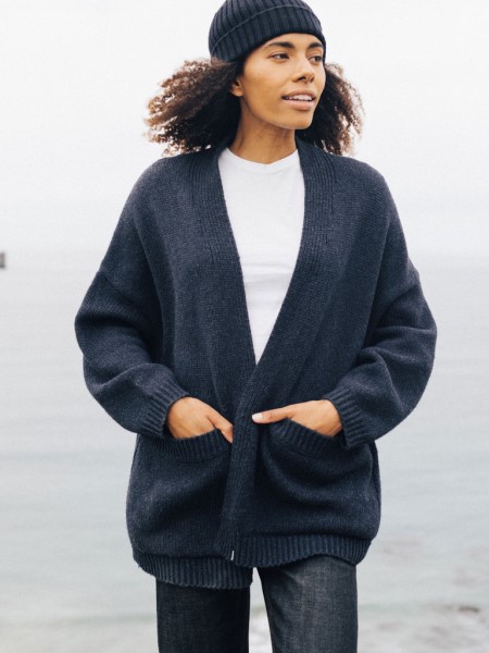 Eyre Knit Cardigan Finisterre Indigo