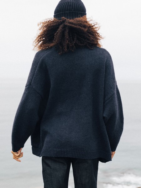 Eyre Knit Cardigan Finisterre Indigo