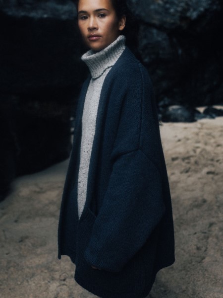 Eyre Knit Cardigan Finisterre Indigo