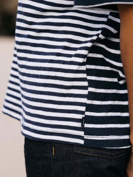 Finisterre Dart T-Shirt Navy/White