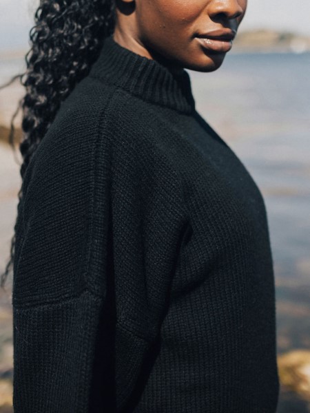 Black Eyre Knit Jumper Finisterre
