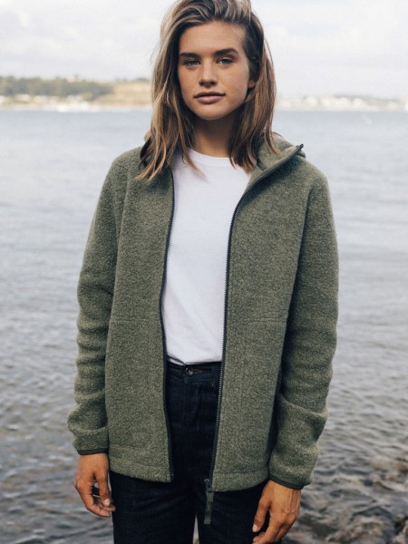 Finisterre Budock Full Zip Hoodie Artichoke