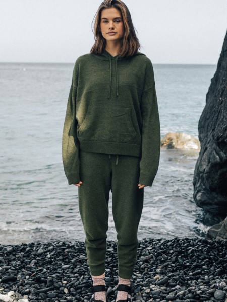 Dark Olive Fossey Hoodie Finisterre