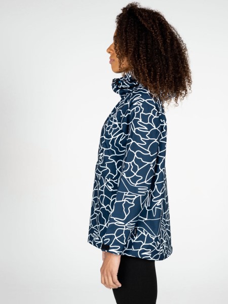 Finisterre Navy Mosaic Women's Lucas Beaufort x Finisterre Rainbird Smock