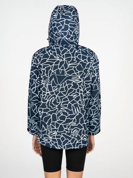 Finisterre Navy Mosaic Women's Lucas Beaufort x Finisterre Rainbird Smock