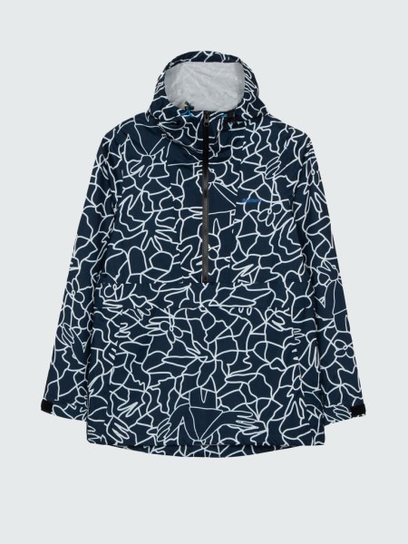 Finisterre Navy Mosaic Women's Lucas Beaufort x Finisterre Rainbird Smock