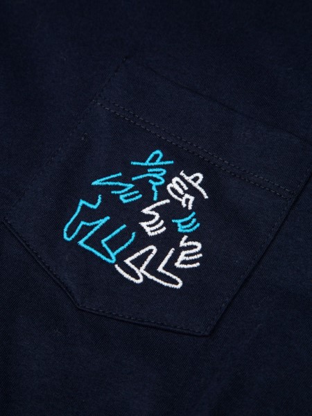 Finisterre Women's Lucas Beaufort Finisterre Short Sleeve T-Shirt Navy