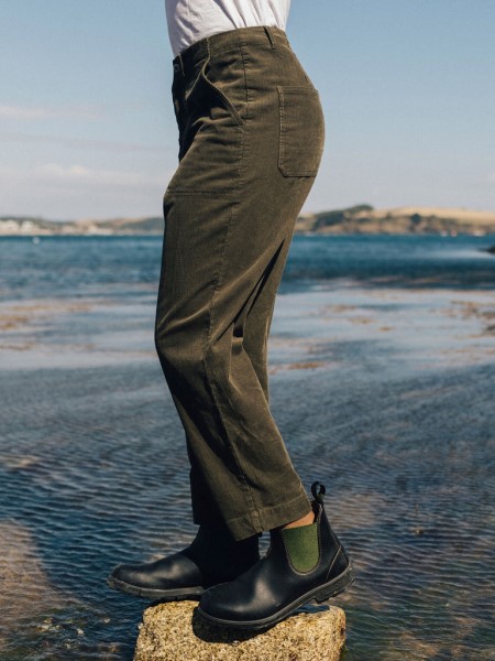 Dark Olive Yarrel Cord Trouser Finisterre
