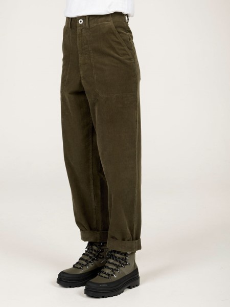 Dark Olive Yarrel Cord Trouser Finisterre