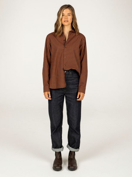Copper Check Wren Checked Shirt Finisterre