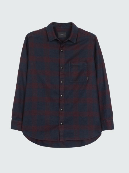 Burgundy Check Finisterre Point Shirt