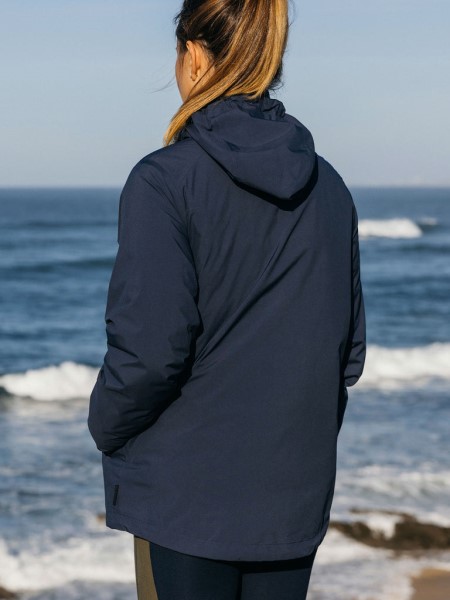 The Rainbird Waterproof Smock Jacket Senna Blue Finisterre