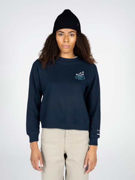 Finisterre Women's Lucas Beaufort Finisterre Sweatshirt Navy