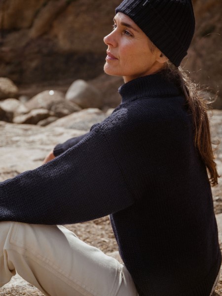 Keynvor Gansey Jumper Finisterre Navy