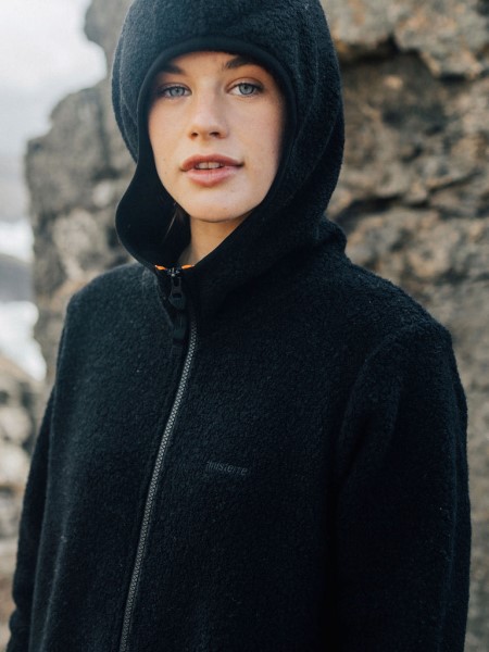 Finisterre Black Budock Fleece Jumpsuit