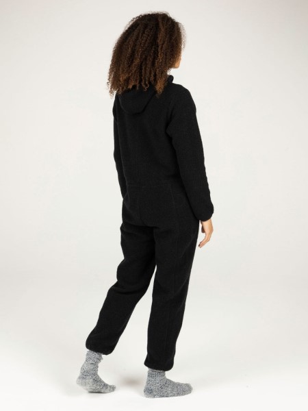 Finisterre Black Budock Fleece Jumpsuit