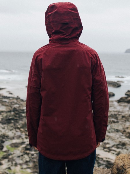 Finisterre Women's Stormbird Waterproof Jacket Dark Burgundy