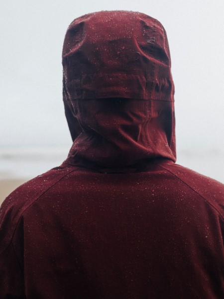 Finisterre Women's Stormbird Waterproof Jacket Dark Burgundy