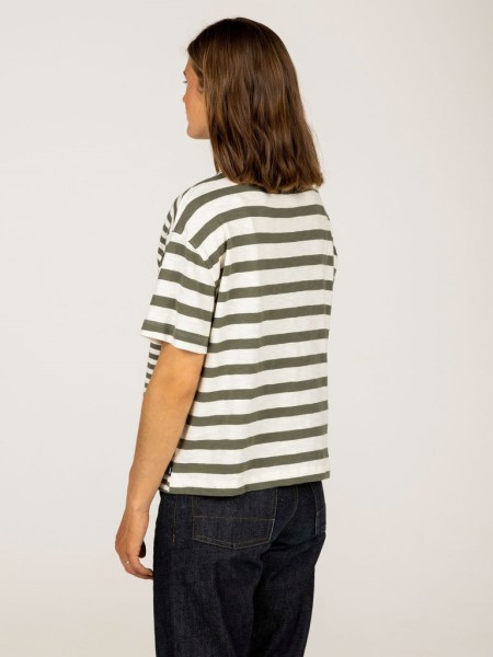 Olive/White Dart T-Shirt Finisterre
