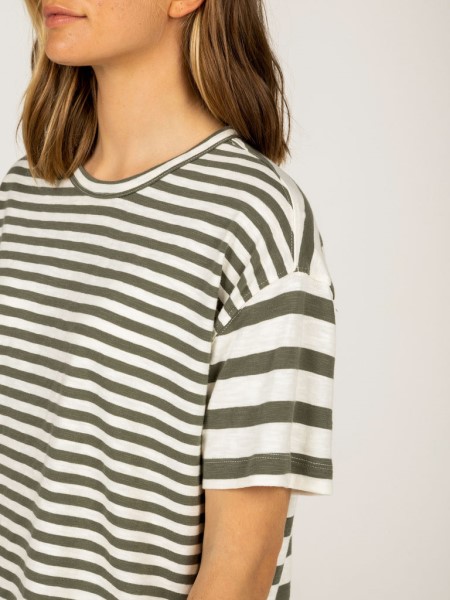 Olive/White Dart T-Shirt Finisterre