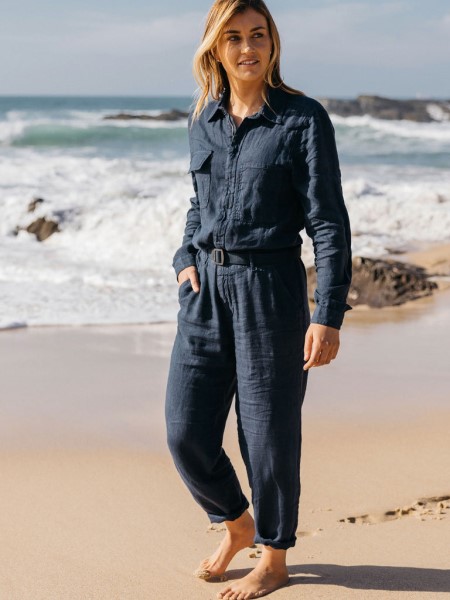 Finisterre Pennan Linen Zip Jumpsuit