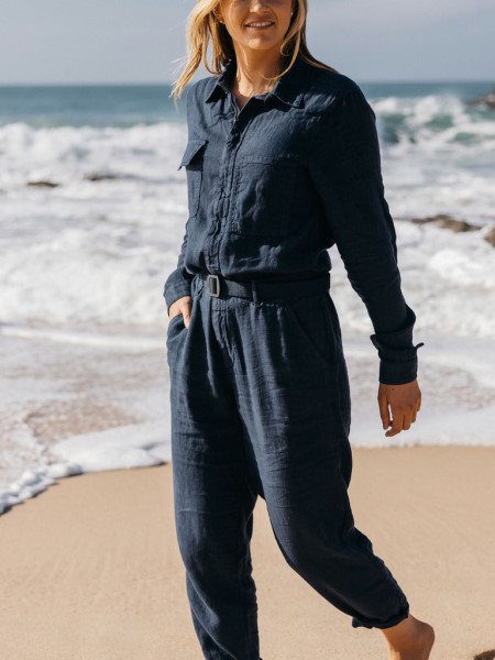 Finisterre Pennan Linen Zip Jumpsuit