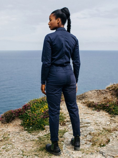 Pennan Zip Jumpsuit Navy Finisterre