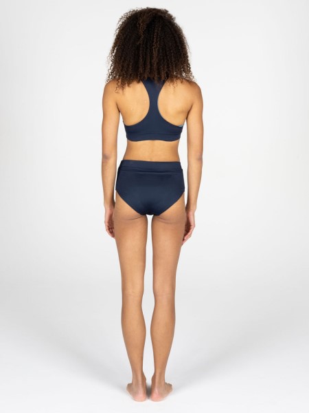 Navy/Riviera Anella Reversible Crop Bikini Top Finisterre