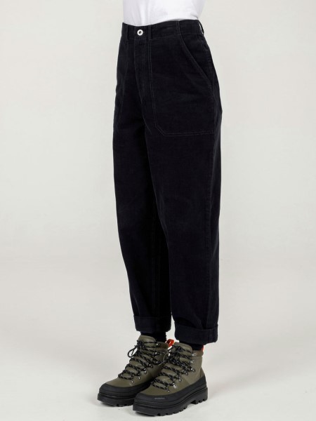 Navy Finisterre Yarrel Cord Trouser