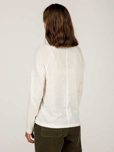 Ecru Long Sleeve Vine T-Shirt Finisterre
