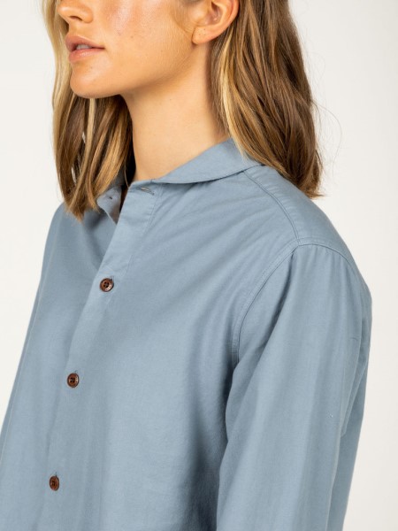 Wren Shirt Finisterre Blue Steel
