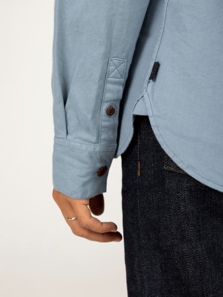 Wren Shirt Finisterre Blue Steel