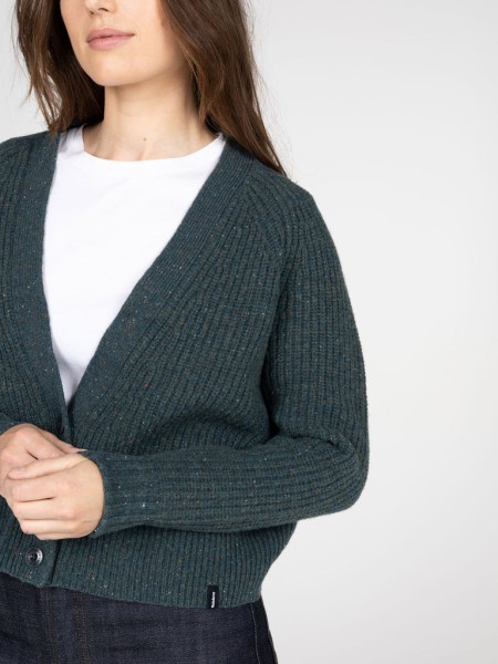 Slate Grey Finisterre Mora Knit Cardigan