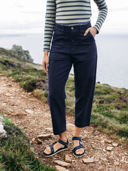 Navy Finisterre Yarrel Canvas Trouser