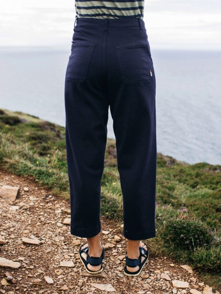 Navy Finisterre Yarrel Canvas Trouser