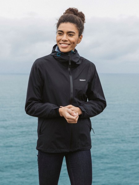 Finisterre Black The Rainbird Waterproof Jacket
